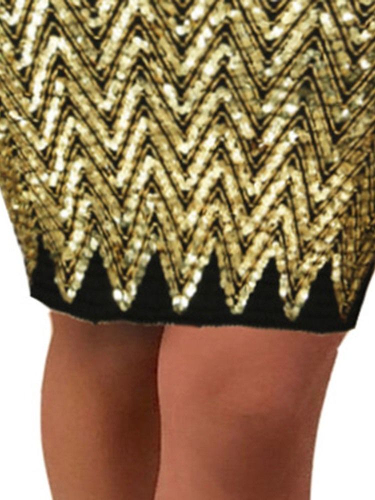 Naisten Minihame Bodycon Paljeteilla Muoti Minihame