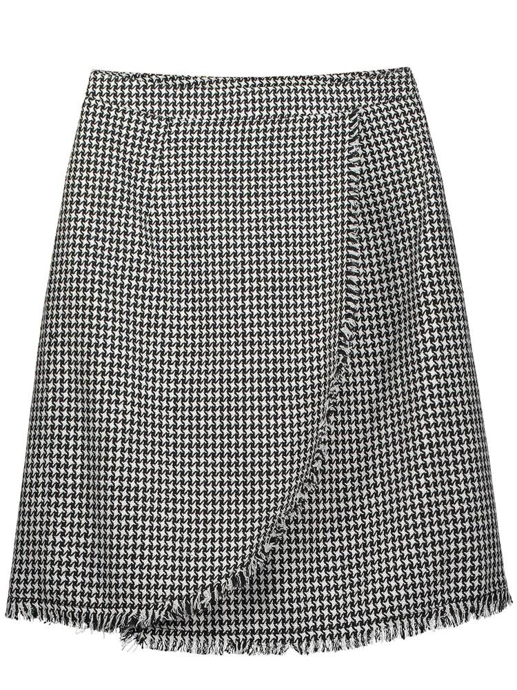 Polvipituinen Houndstooth Tassel Patchwork -hame