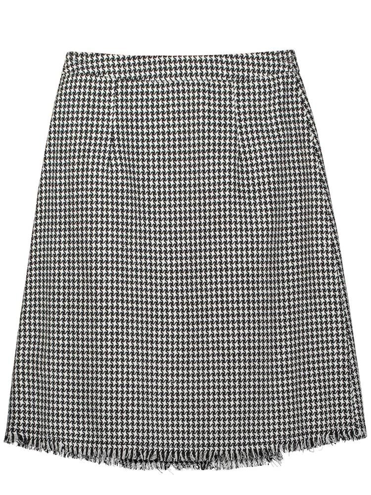 Polvipituinen Houndstooth Tassel Patchwork -hame