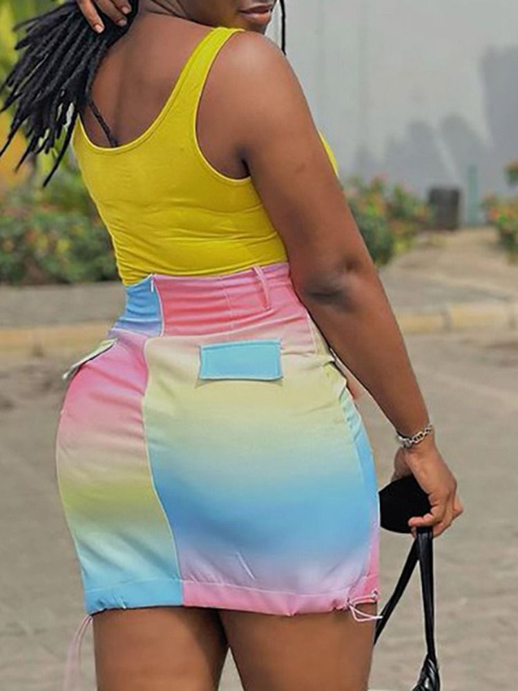 Printtihame Bodycon Naisten Rento Hame