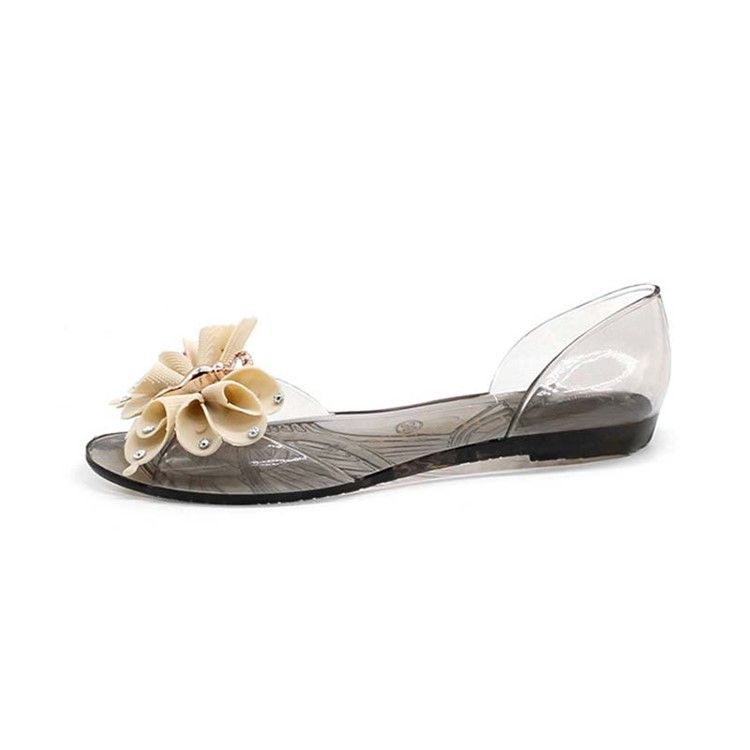 Bowtie Slip-on Peep Toe Naisten Hyytelökengät