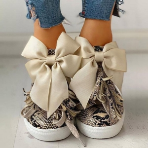 Naisten Slip-on Bow Matalat Yläkengän Lenkkarit