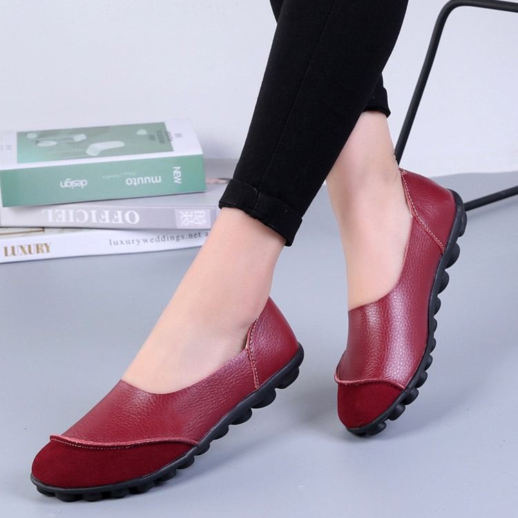 Naisten Slip-on-pyöreä Varvas Matalat Korot (1-3cm) Ohuet Kengät