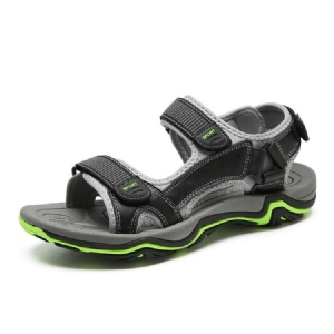 Color Block Velcro Open Toe Miesten Sandaalit