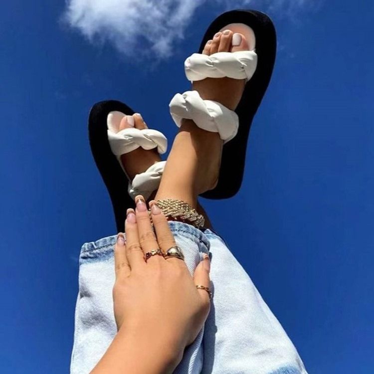 Flip Flop Candy Color Flat Naisten Rento Tossut