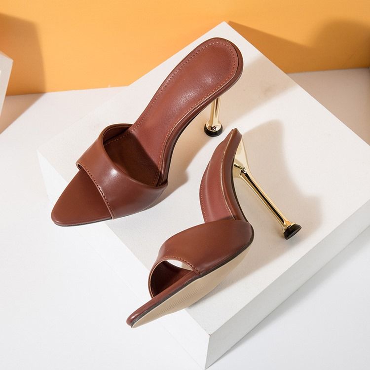 Flip Flop Stiletto Heel Slip-on Western Naisten Tossut