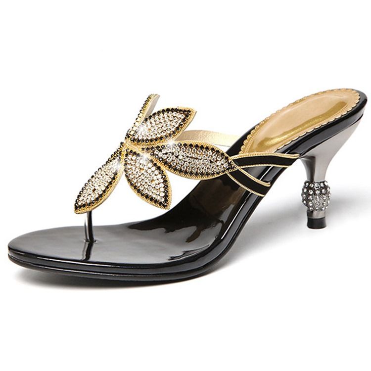 Floal Rhinestone Thong Slip-on Naisten Muukkakengät