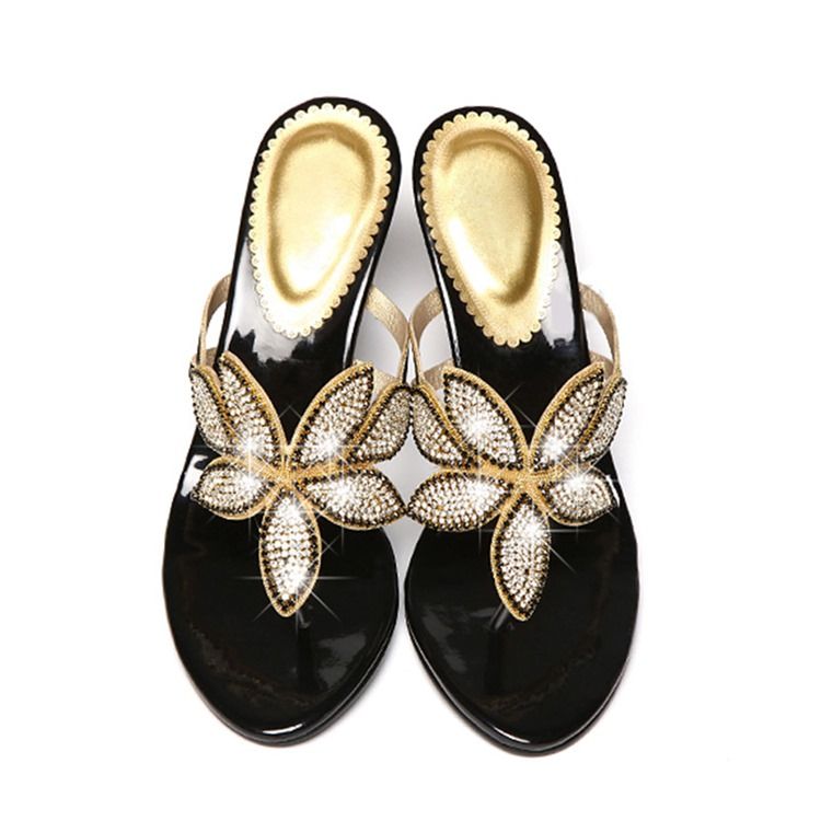 Floal Rhinestone Thong Slip-on Naisten Muukkakengät