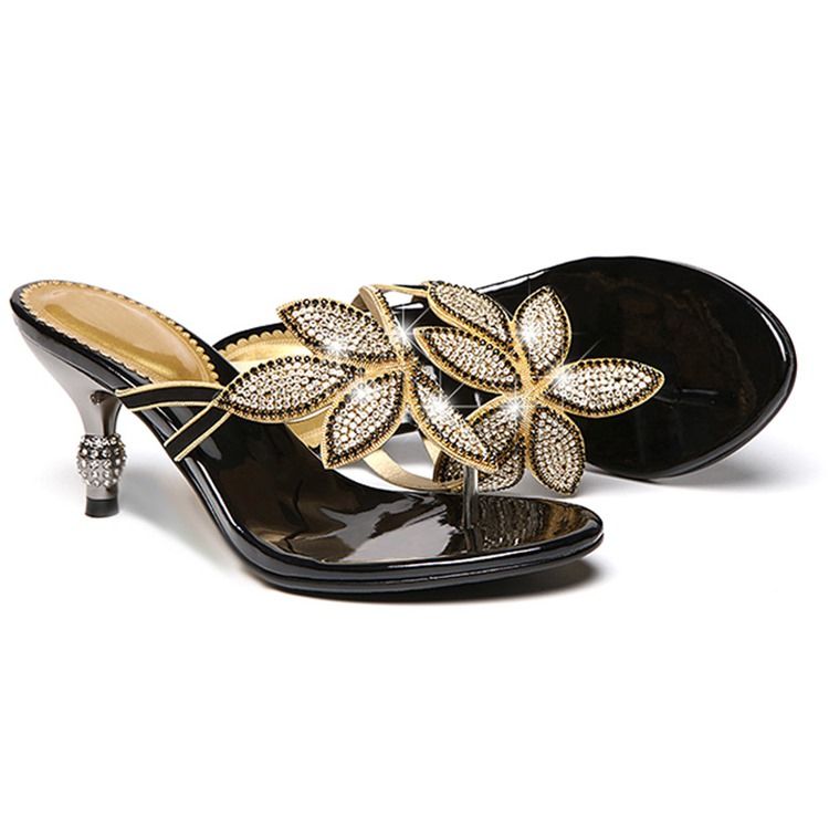 Floal Rhinestone Thong Slip-on Naisten Muukkakengät