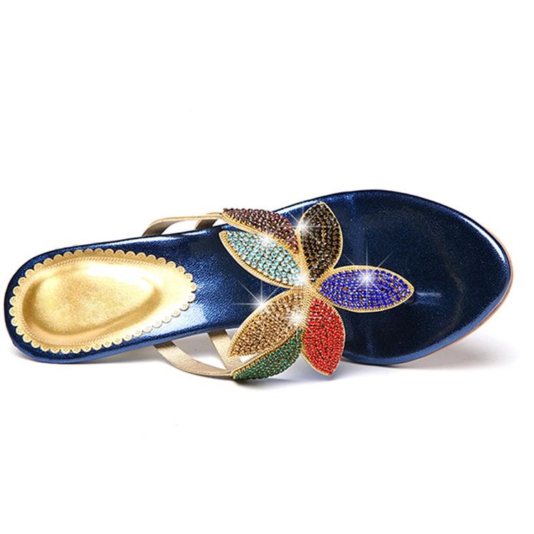 Floal Rhinestone Thong Slip-on Naisten Muukkakengät