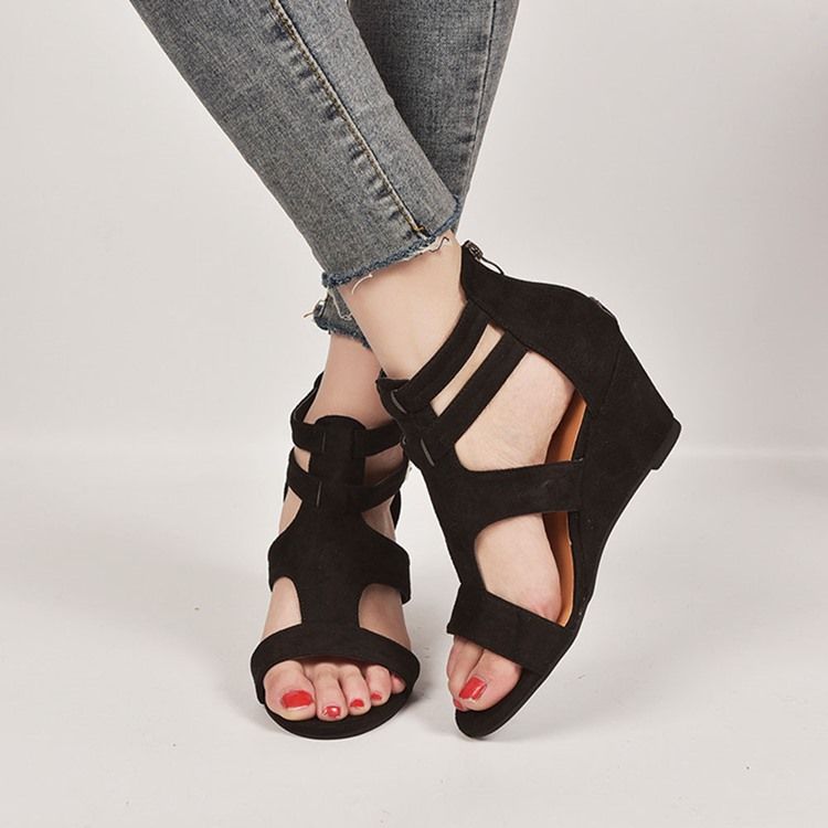 Naisten Korot Peep Toe Solki Solki Sandaalit