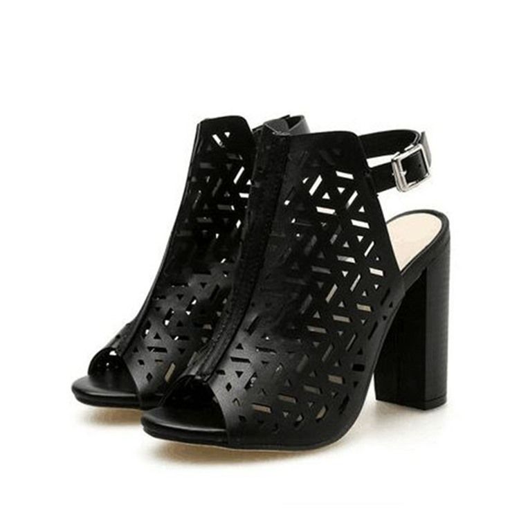 Naisten Korot Peep Toe Solki Solki Sandaalit