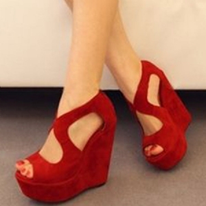Naisten Peep Toe Platform Kiilat