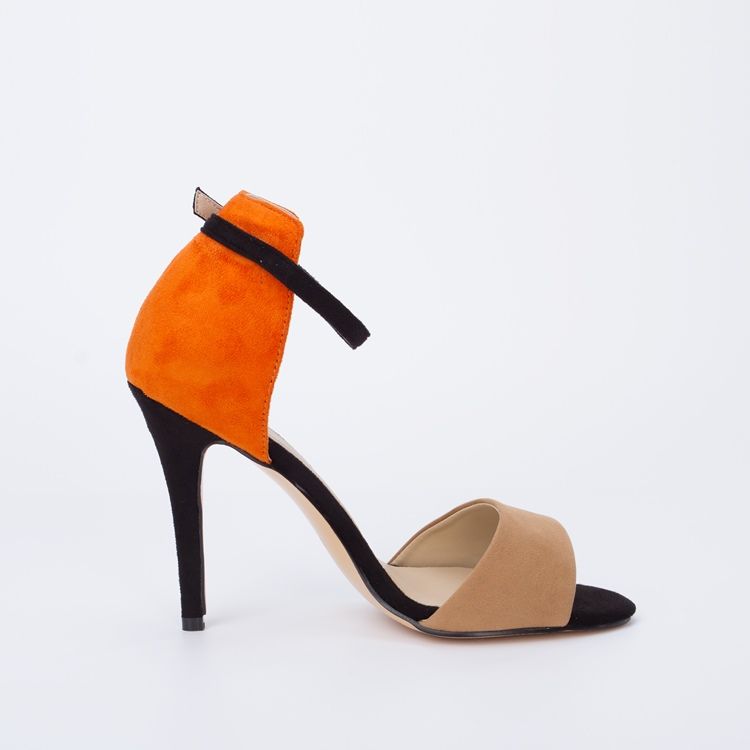Naisten Rintaliivit Oranssit Stilettosandaalit