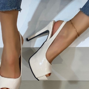 Naisten Slip-on Peep Toe Piikkikorko Matalakorkoiset Sandaalit