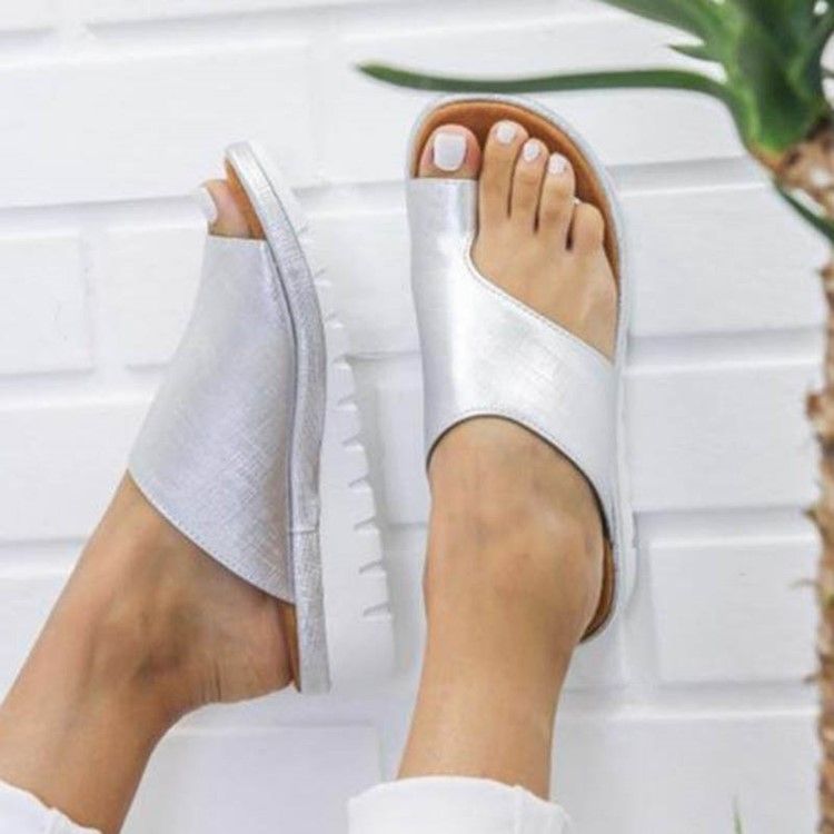 Pu Toe Rengas Kiilakorko Naisten Sandaalit