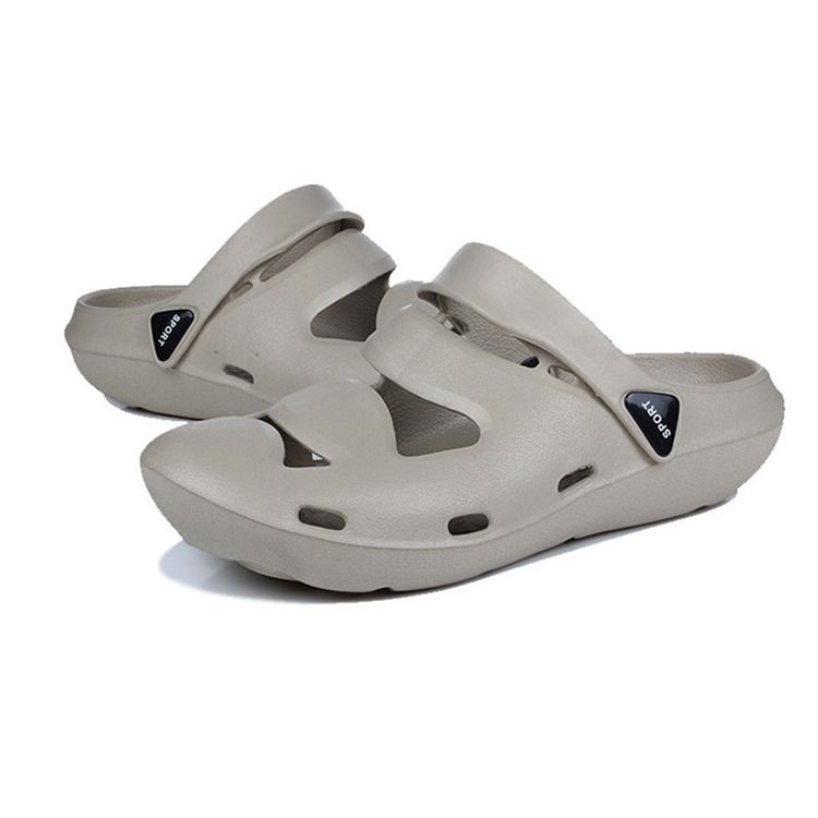 Pvc-naamiointi Slip-on Round Toe Miesten Sandaalit
