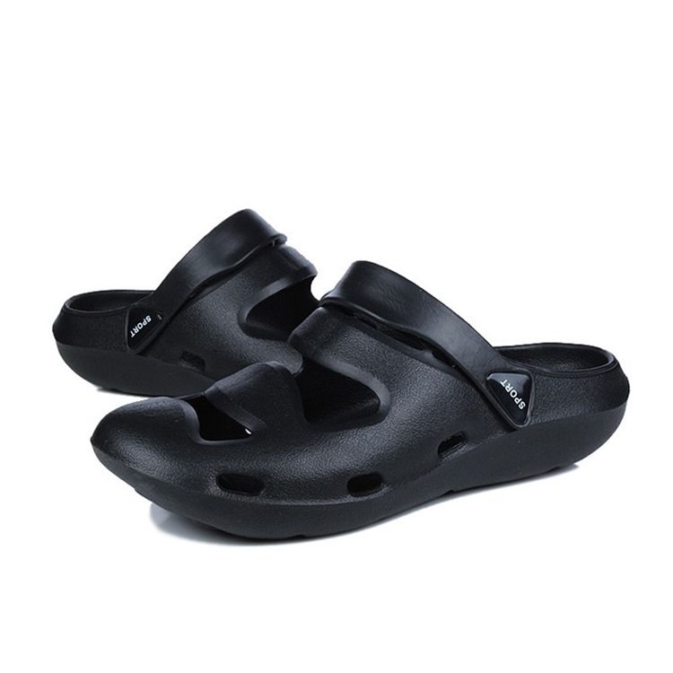 Pvc-naamiointi Slip-on Round Toe Miesten Sandaalit