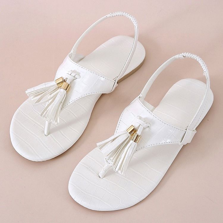 Slip-on-stringit Joissa On Paljetti-naisten Sandaaleja