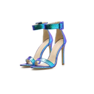 Stiletto-kantapää Joka Peittää Länsimaiset Naisten Sandaalit