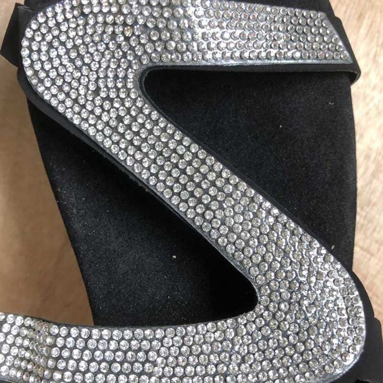 Strassi Slip-on Block Heel Naisten Sandaalit