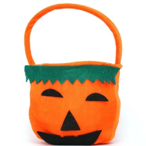 Halloween-puku Kurpitsa-flanellikukkaro