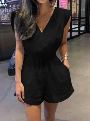Plain Fashion Patchwork Slim Wide Legs Naisten Haalari