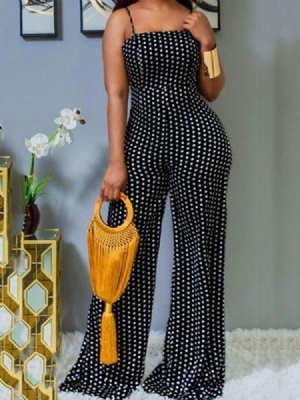 Polka Dots Office Lady Täyspitkä Suora Naisten Naisten Haalari