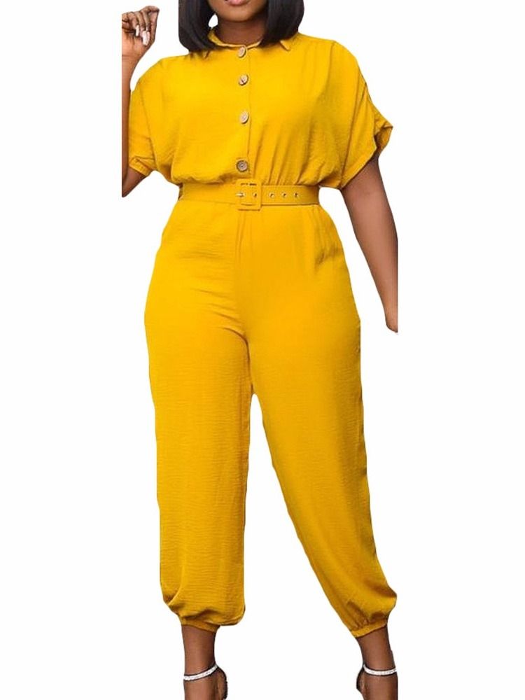 Rento Tavallinen Nilkka Pituus Löysä Lyijykynä Housut Naisten Jumpsuit