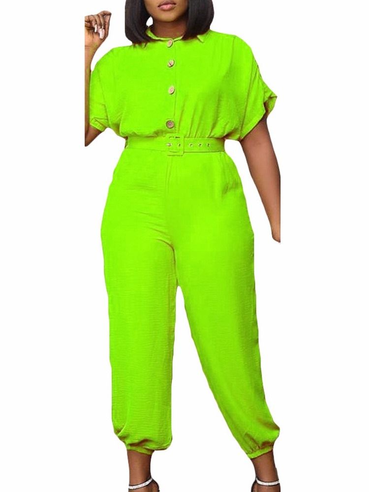 Rento Tavallinen Nilkka Pituus Löysä Lyijykynä Housut Naisten Jumpsuit