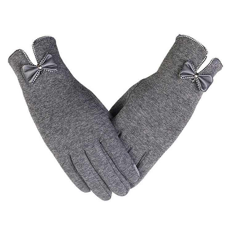 Naisten Rento Bowknot-talvikäsineet