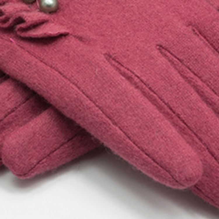 Naisten Tyylikkäät Cashmere Pearl Lady -käsineet