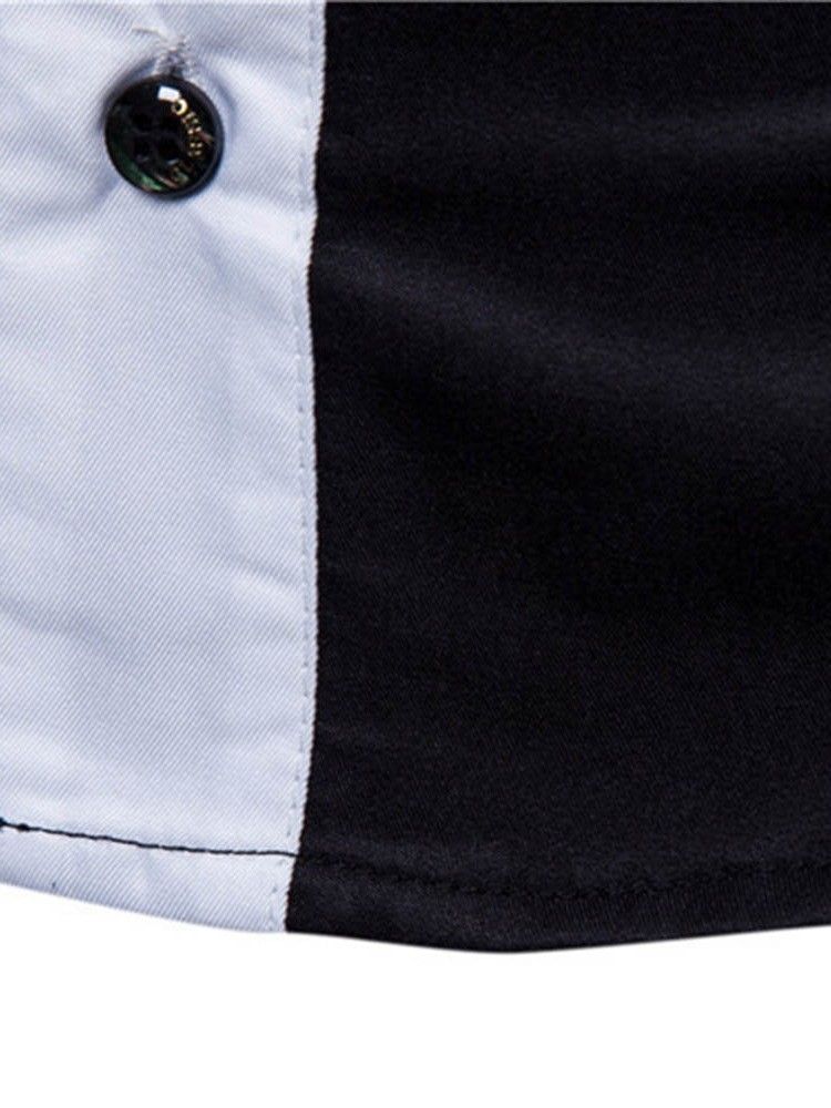 Casual Color Block Pocket Miesten T-paita