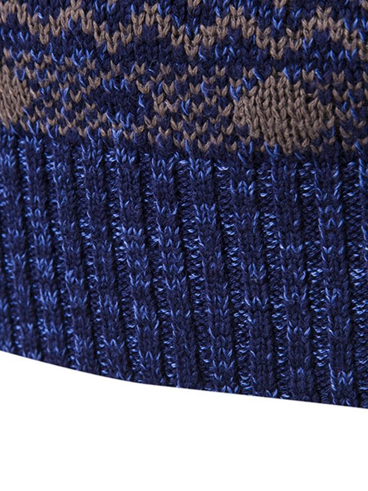 Jacquard Vogue Pullover Miesten Villapaita