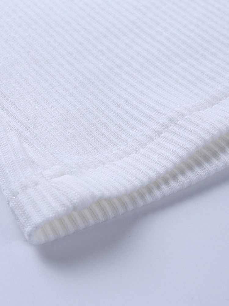 Naisten Villapaita Tavallisella Turtleneck Patchwork -hihaisella