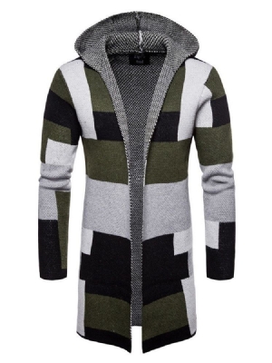 Patchwork-miesten Keskipitkät Huppariset Talvitakit