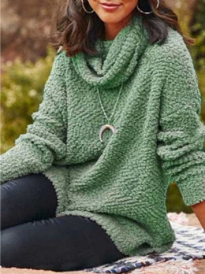 Patchwork Regular Thin Long Sleeve Fall Naisten Villapaita