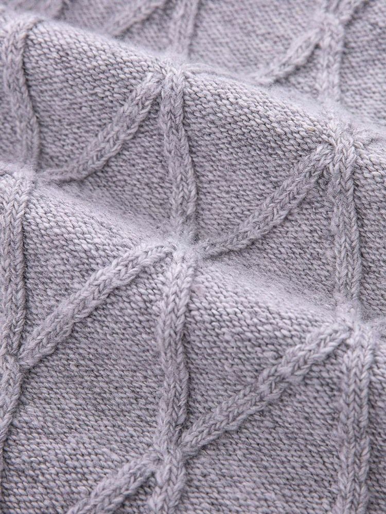 Patchwork Regular Thin Pitkähihainen Naisten Talvipusero