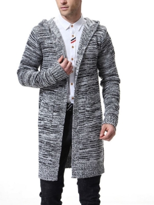 Pocket Plain Hooded Loose Miesten Rento Villapaita