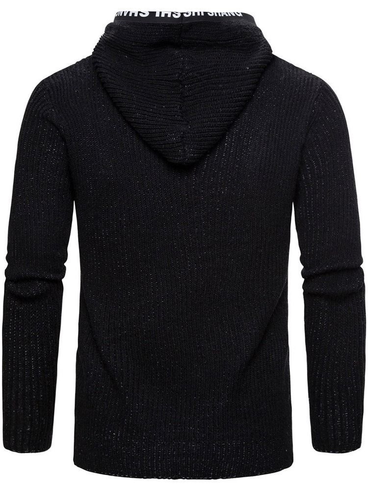 Pocket Standard Hupullinen Vetoketju Miesten Ohut Villapaita