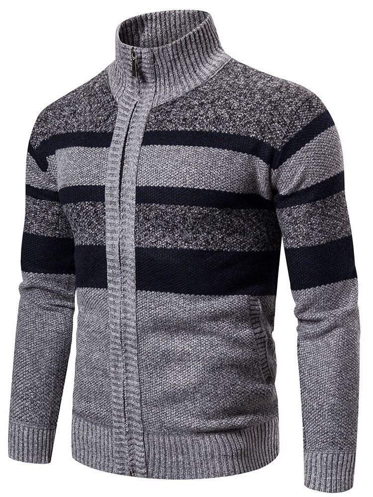 Stripe Standard Korean Fall Miesten Villapaita