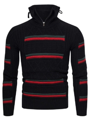 Värilohko Standard Fall Casual Miesten Villapaita