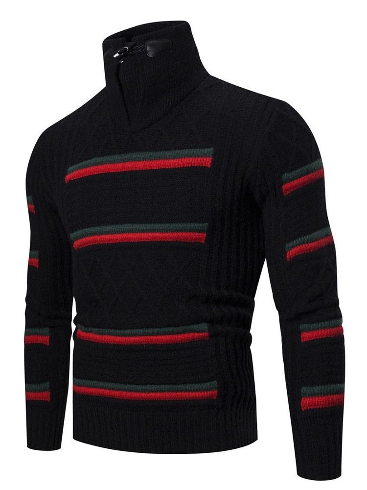 Värilohko Standard Fall Casual Miesten Villapaita