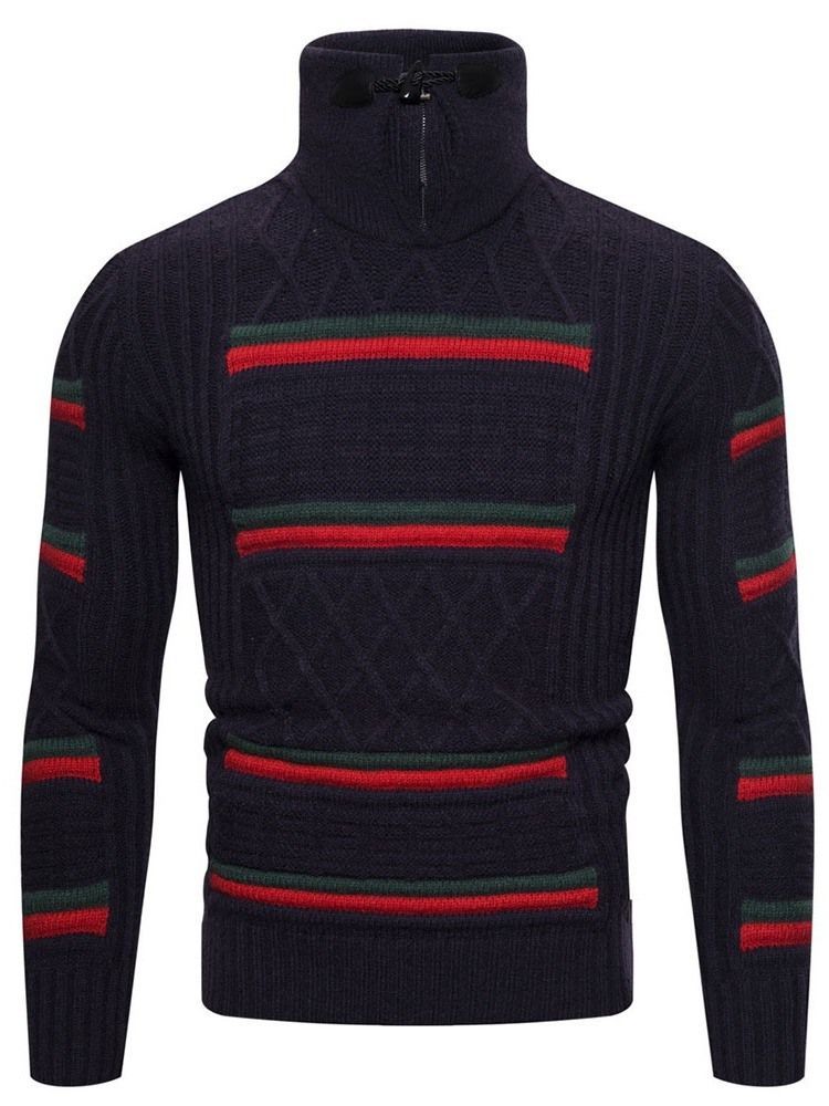 Värilohko Standard Fall Casual Miesten Villapaita