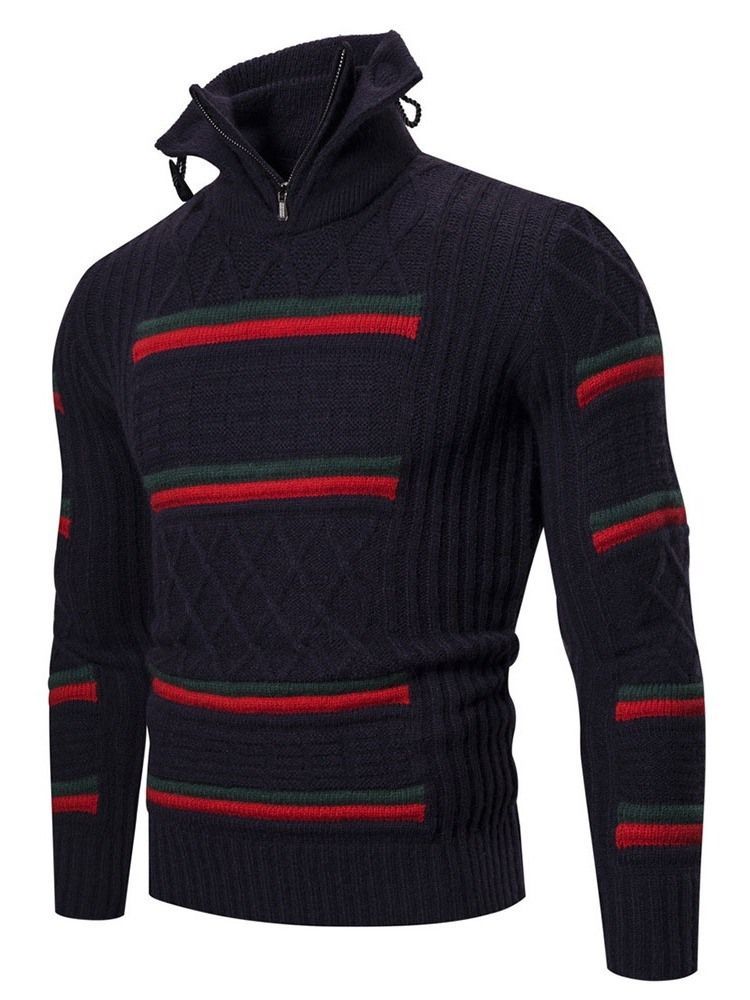Värilohko Standard Fall Casual Miesten Villapaita