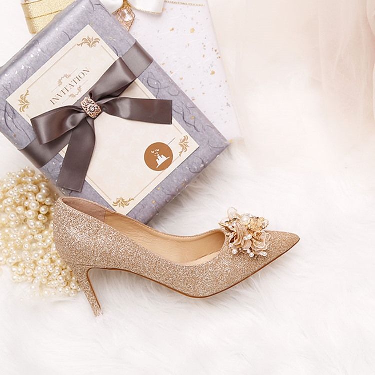 3d Slip-on Stiletto Heel Plain Thin Naisten Kengät
