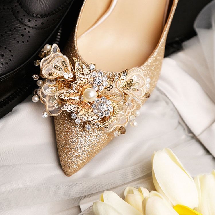 3d Slip-on Stiletto Heel Plain Thin Naisten Kengät
