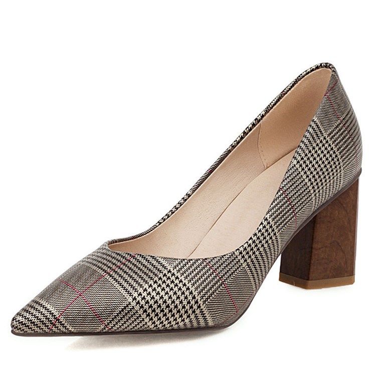Naisten Slip-on Chunky Heel Thread Casual Avokkaat
