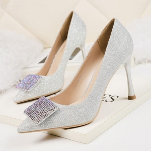 Paljetti Teräväkärkiset Slip-onstiletto-kantapää Naisten Avokkaat
