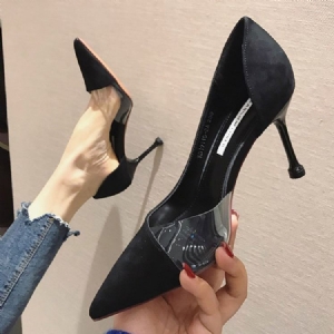Pu Slip-on Teräväkärkiset Piikkikorko Naisten Avokkaat